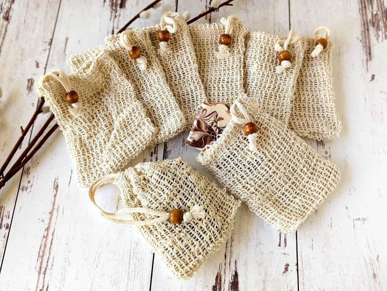 Sisal Soap Saver Pouches