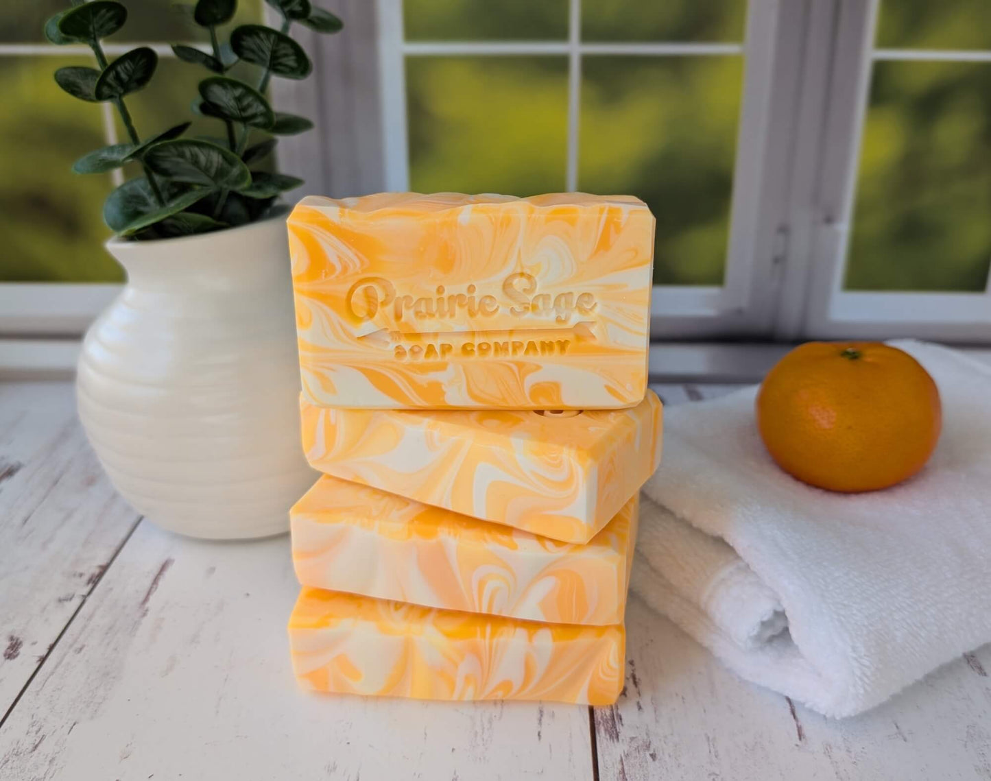 Mango Mandarin scented handmade soap