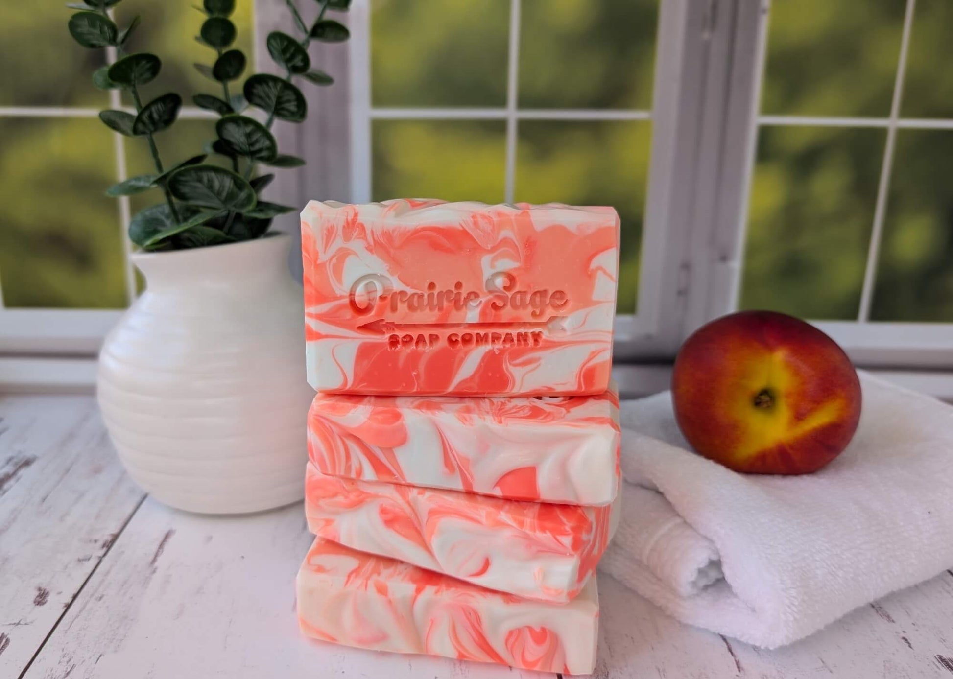 Peach Mango Sangria scented handmade soap