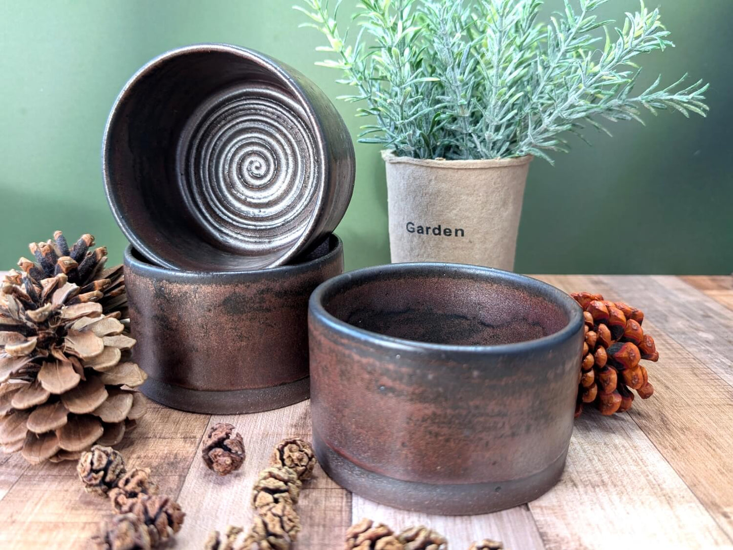 Pottery Shaving Bowls w/ Shaving Soap