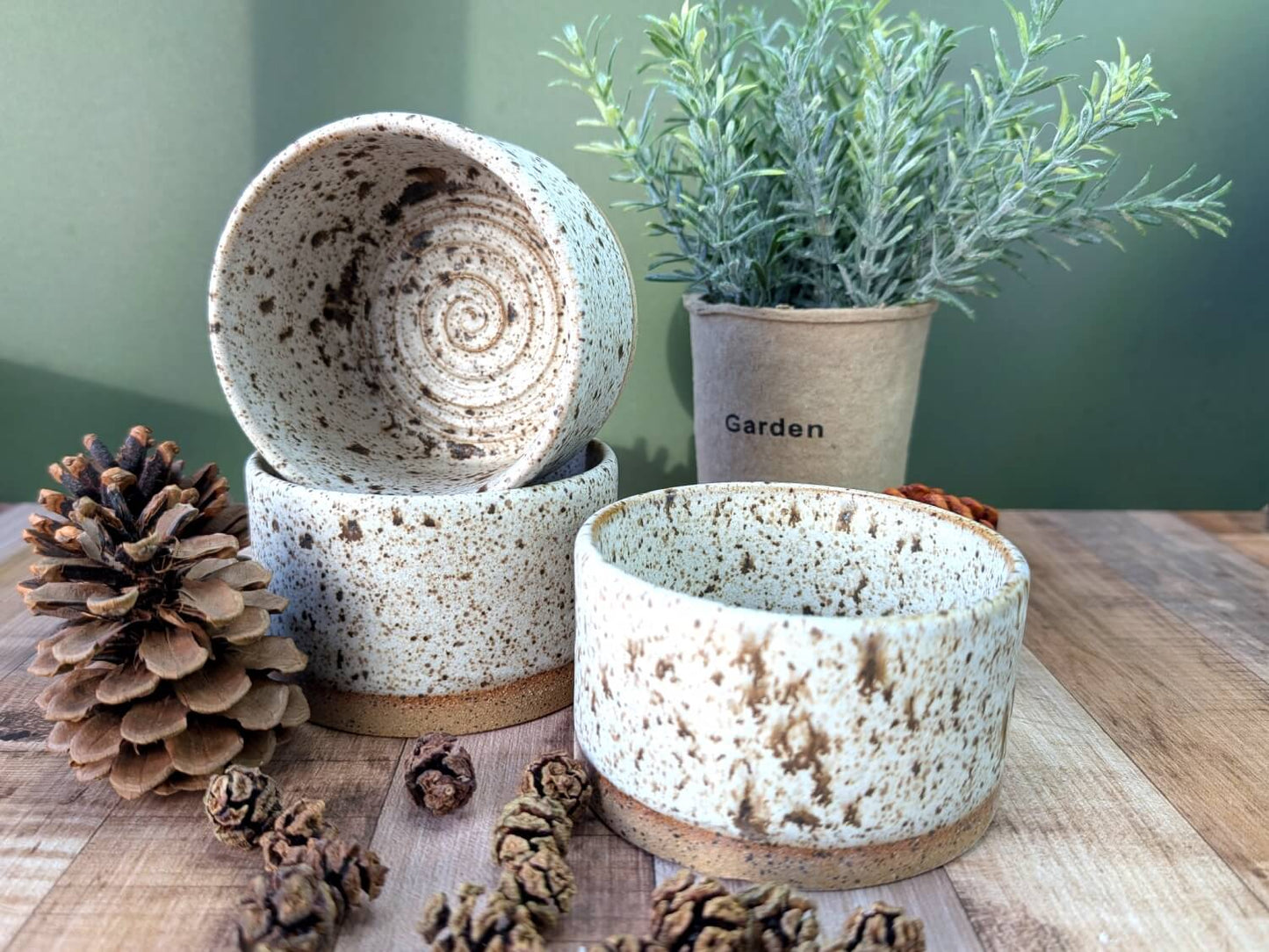 Pottery Shaving Bowls w/ Shaving Soap