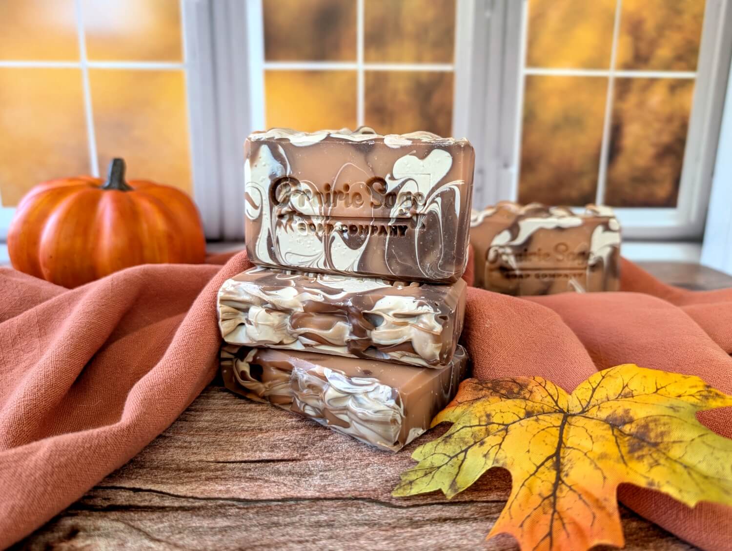 Spiced Pumpkin Cream scented handmade soap